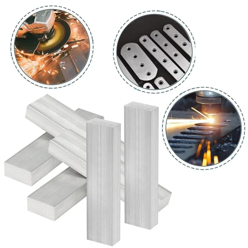 1pcs Aluminum Flat Steel Plate 6061 Aluminum Alloy Rectangular Flat Bar Square Bar Plate Aluminum Flat Bar Sheet Length 250mm