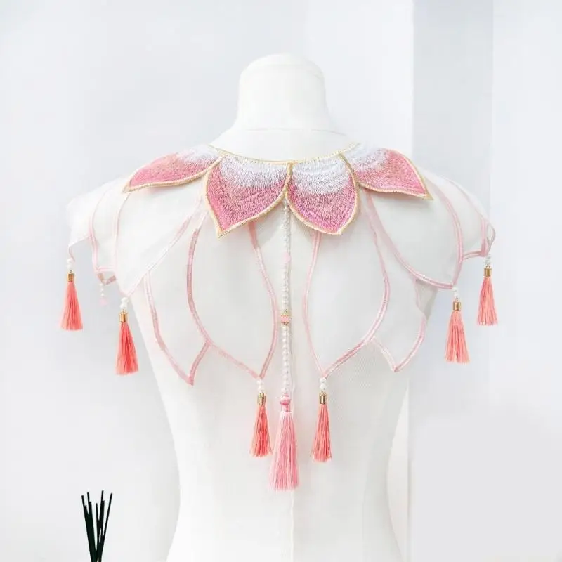 31BF Delicate Embellished False Collar For Children Festival Outfits And Photo Props