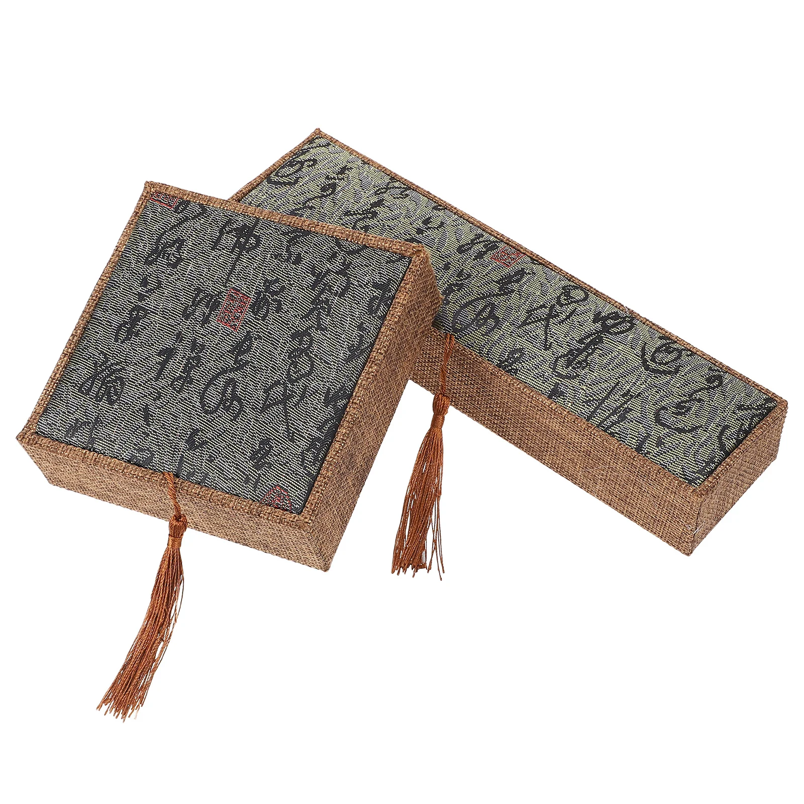 

2 Pcs Jewelry Storage Box Containers Holder Prayer Beads Organizer Necklace Display