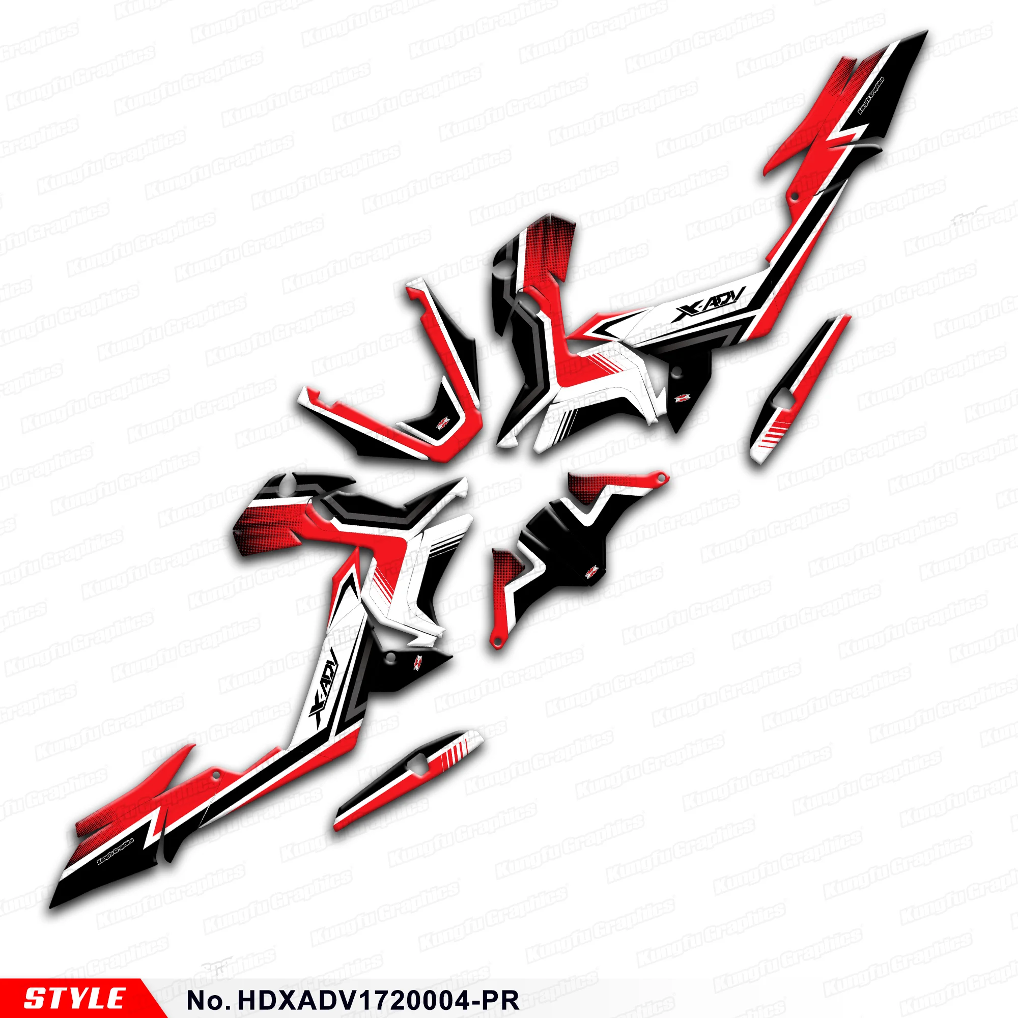 

Персонализированные графические мотоциклетные наклейки JY RACING для Honda X-ADV 750 X ADV 2017 2018 2019, HDXADV1720004-PR