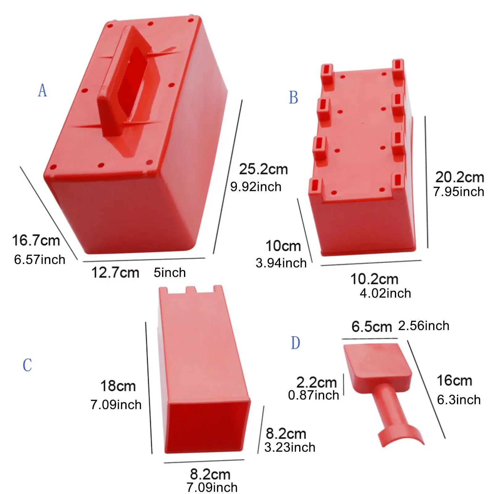 4Pcs Sand Castle Model Snow Brick Maker Snow and Sand Model Outside Snow Building Block Beach and Snow Toys Kit for Toddlers