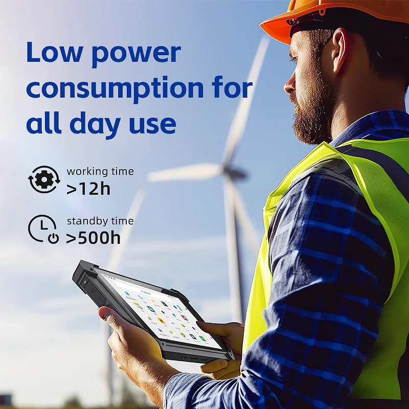 MS10.1 بوصة صناعية متينة Inter N100 3.4Ghz 4G/NFC/ماسح الباركود/قارئ RFID Win 11 Pro Windows Tablet مع منفذ HD-MI LAN