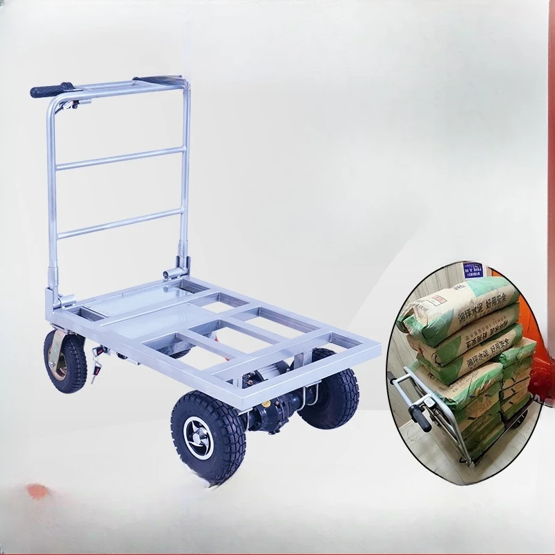 

Pull cement and sand, electric, trolley, flat, pull goods, carry, foldable