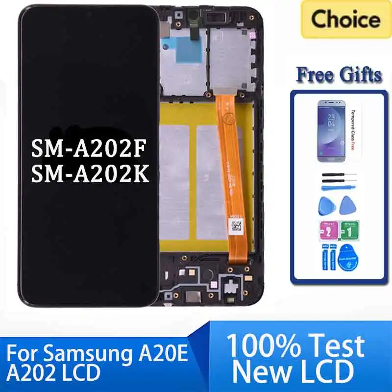 

For Samsung A20e LCD Display Touch Screen Digitizer Assembly A202 A202F Replace For SAMSUNG A20e LCD Screen