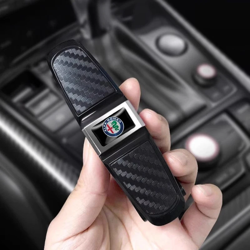 ABS Card Ticket Clip Car Sun Visor Glasses Holder for Alfa Romeo Logo 159 Giulietta Giulia 156 GT Mito Volante 147 Stelvio