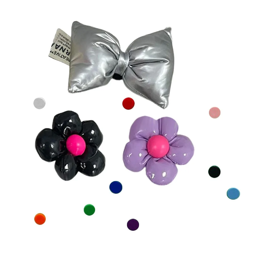 

12Pcs DIY Bow Flower Accessories for Bogg Bag Handbag Leather Beach Bag Accessories Charms Waterproof for Bogg Bag/Beach Bag