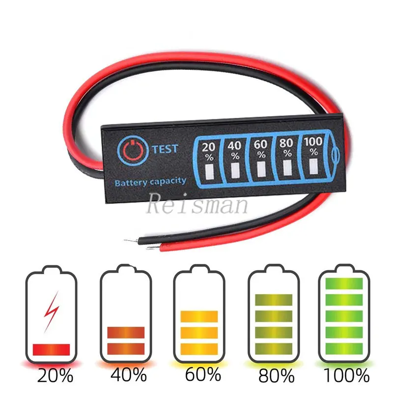

3Series 18650 Li-ion Lipo Lithium 5-30V Lead Acid Battery Level Indicator Tester LCD Display Meter Module Capacity Voltage Meter