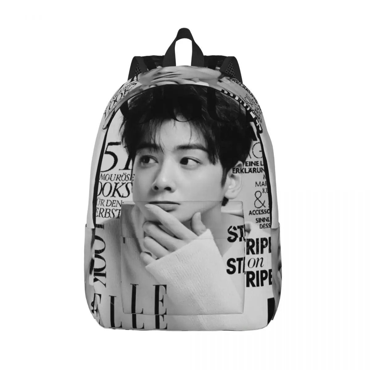 

Рюкзак Cha EunWoo Kpop Astro для студентов, школьный рюкзак, походный рюкзак для путешествий, сумка для книг, сумка через плечо для мужчин и женщин