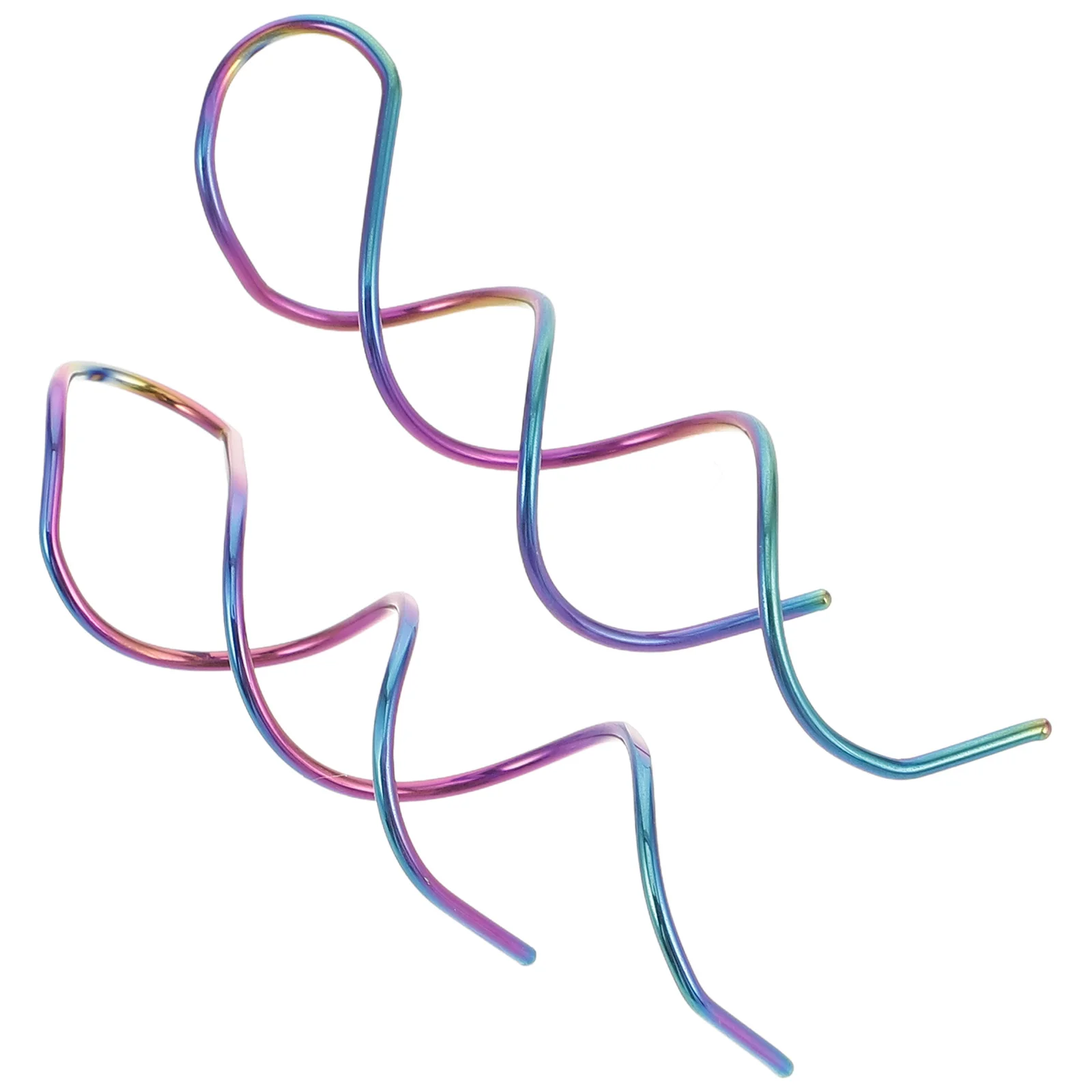 1 زوج ملون الفولاذ المقاوم للصدأ دوامة استرخى أقراط شرابة قطرة الأقراط الطويلة للنساء الشاطئ حفلة عطلة مجوهرات #1