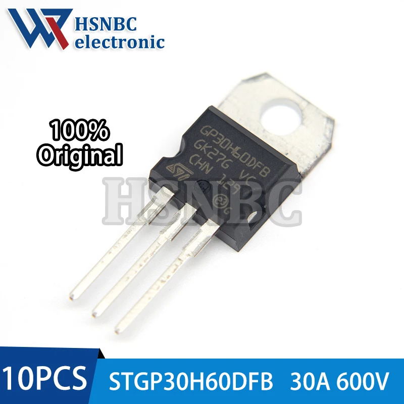 

10 шт./лот STGP30H60DFB GP30H60DFB 30H60 TO-220 30A 600 В IGBT силовой транзистор 100% новый оригинальный