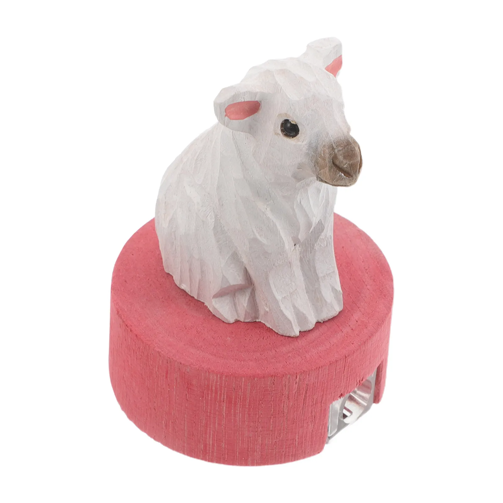 

Animal Pencil Sharpener Mini Wooden Sheep Shaped Handheld Manual Single Hole Kids School Office Supply Classroom Reward