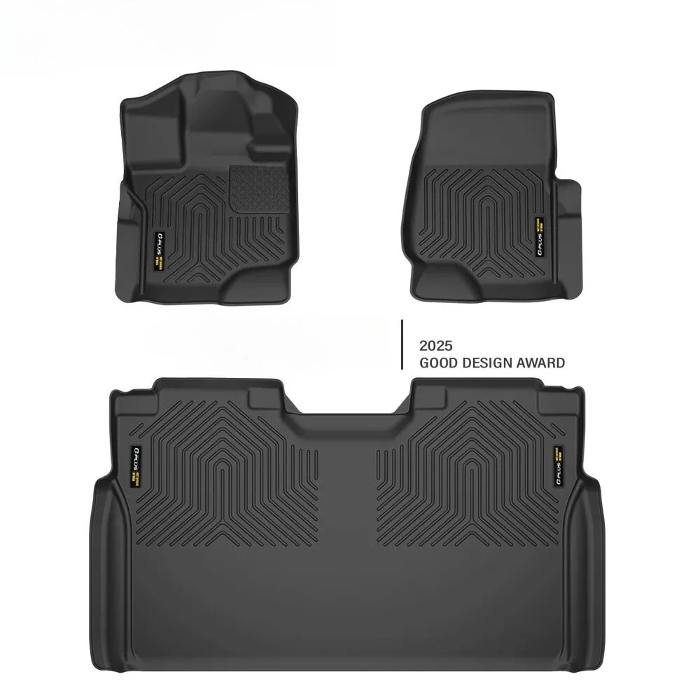 TPE Floor Mats Liners Fit For 2015-24 Ford F-150/F-150 Lightning Super Crew Cab