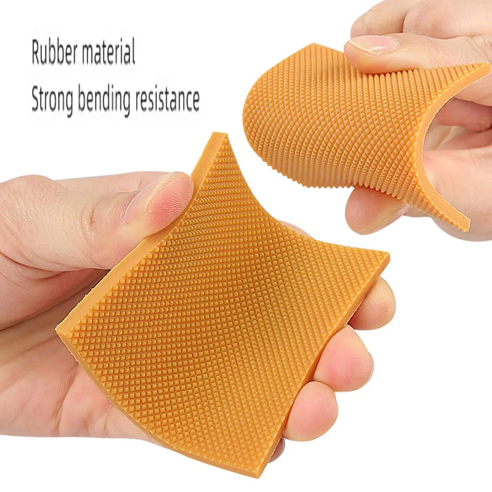 2pcs Rubber Shoe Soles Protector for Sandals High Heels Non-Slip Wear-resistant Shoe Bottoms Repair Sole Replacement Material