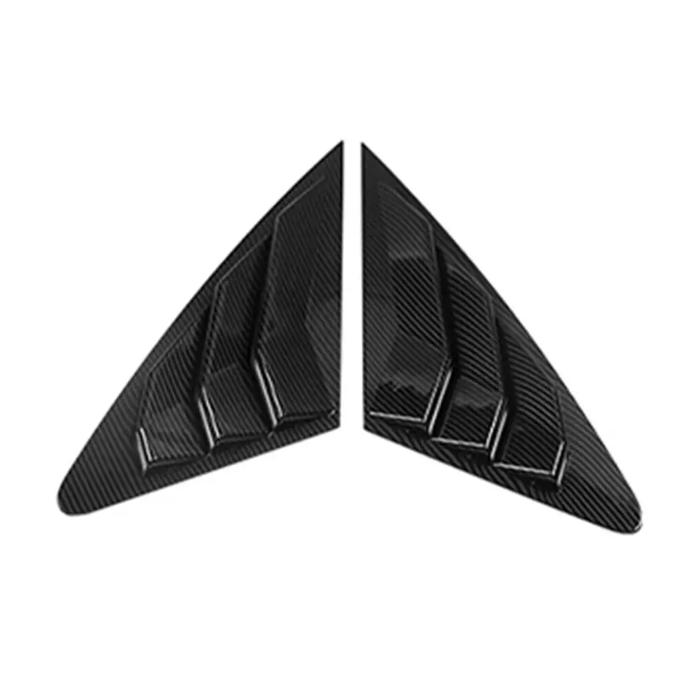 For Audi A4 A4L S4 B8 Sedan 2009-2016 Car Rear Louver Window Side Shutter Cover Trim Sticker Vent Scoop ABS Carbon Fiber ABS - view 3
