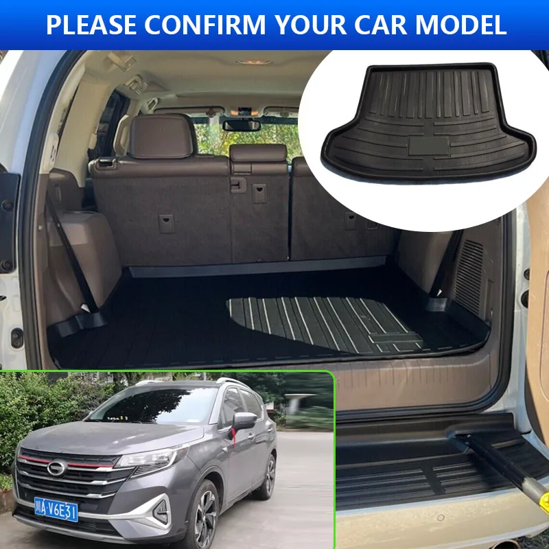 For Trumpchi GS3 2017~2023 2019 2020 2021 2022 Car Rear Trunk Protector Pads Auto Waterproof Liner Anti-Fouling Mat Accessories