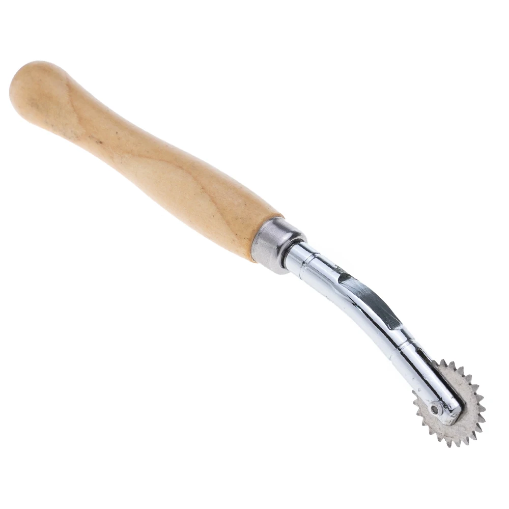 Wood Handle Ti Pressure Cloth Wheel Spacing Tailor Tracing Wheel Scribing Wheel Spacing Row Cloth Round Leather Quality