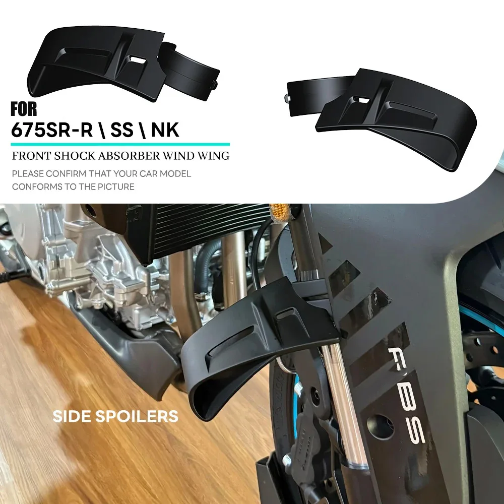 

For CF675 675SR-R 675NK 675 SR NK 2025 Motorcycle Front Shock Absorption GP Fixed Winglet Decorative Spoiler Wing Accessories