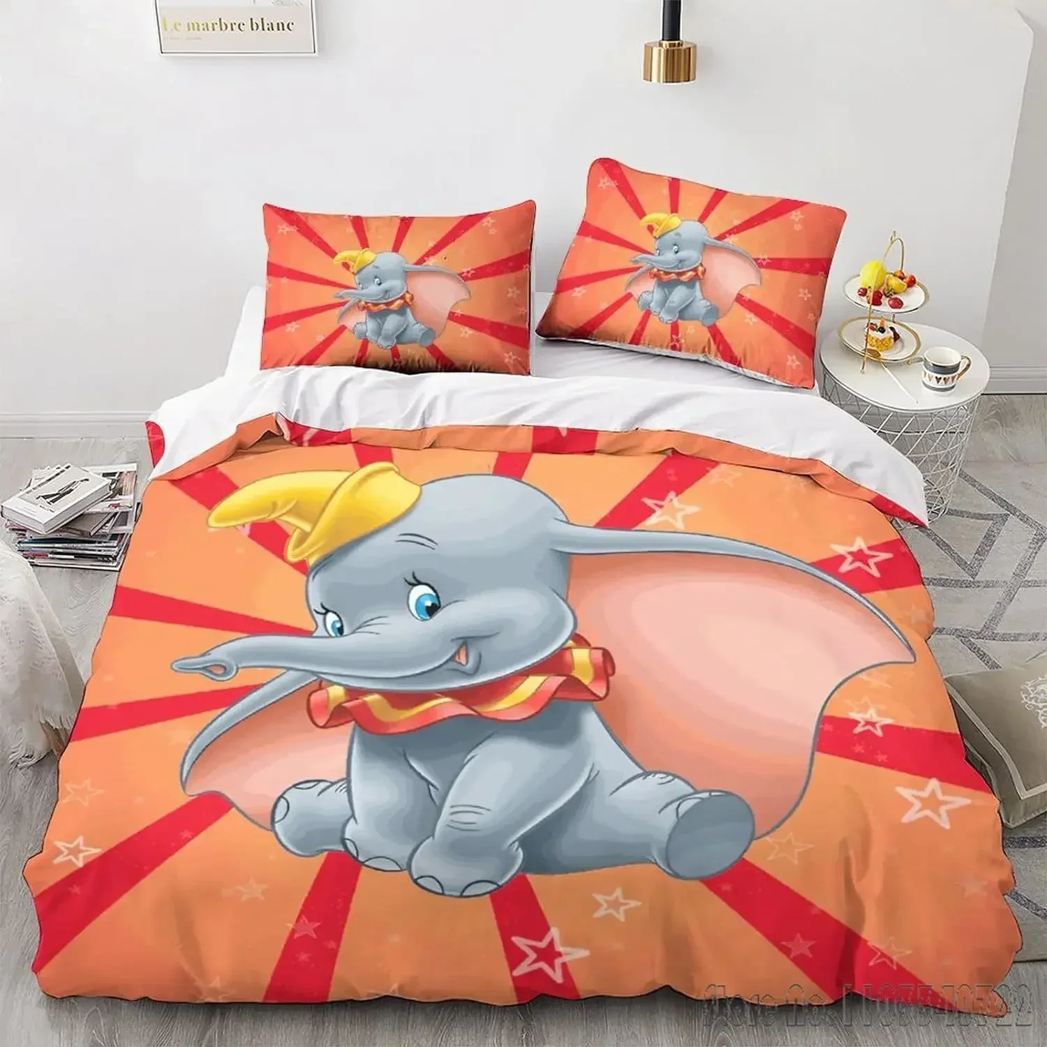 Dumbo elephant Duvet Cover Set HD Comforter Cover for Kids Bedding Sets Bedclothes Bedroom Decor