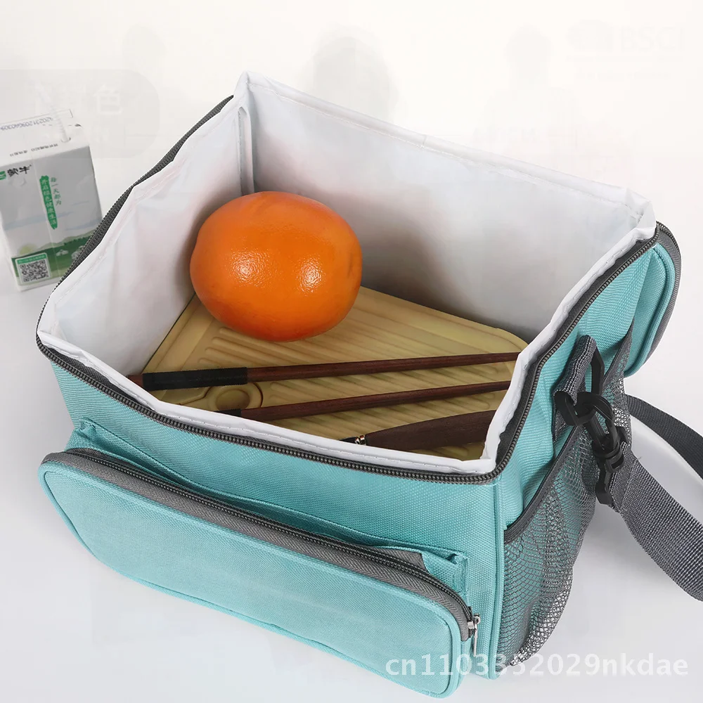 

Сумка-бокс для обеда большой емкости, портативная утолщенная изоляционная сумка на плечо, студенческая сумка для обеда, сумка для пикника на открытом воздухе