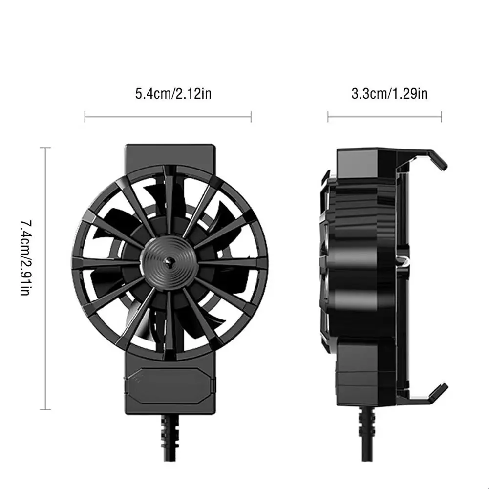 X16 casing pendingin ponsel Universal, casing Radiator ponsel Game berkabel, pendingin Live Streaming untuk ponsel cerdas 4-6. 7 inci