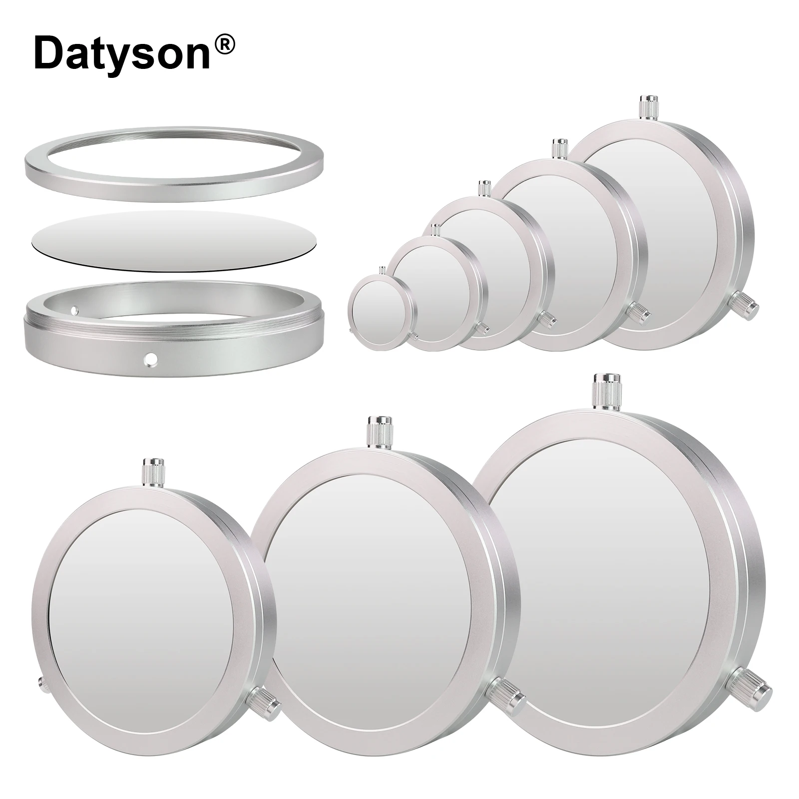 Datyson – filtre d'observation solaire, capuchon entièrement métallique pour objectifs de télescope/objectifs d'appareil photo de 44 à 210mm, regarder le soleil et les taches solaires