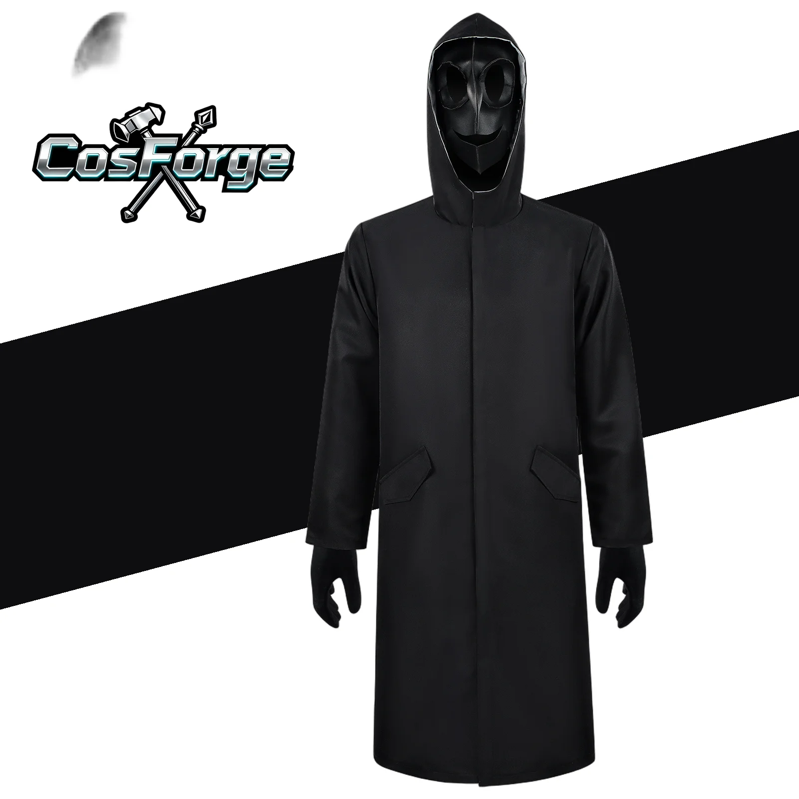 

Black Hat Dark Crow Mask Cosplay - Mystery Character Stage Performance Halloween Dress Up