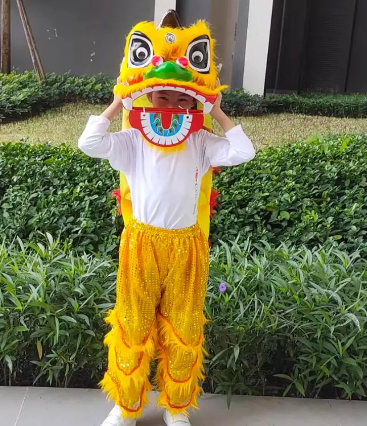 

5-12 Age Lion Dance Costume pants WZPLZJ Kids Chinese Party, Sport, Cosplay, Stage Mascot, China, Festival Performance Event