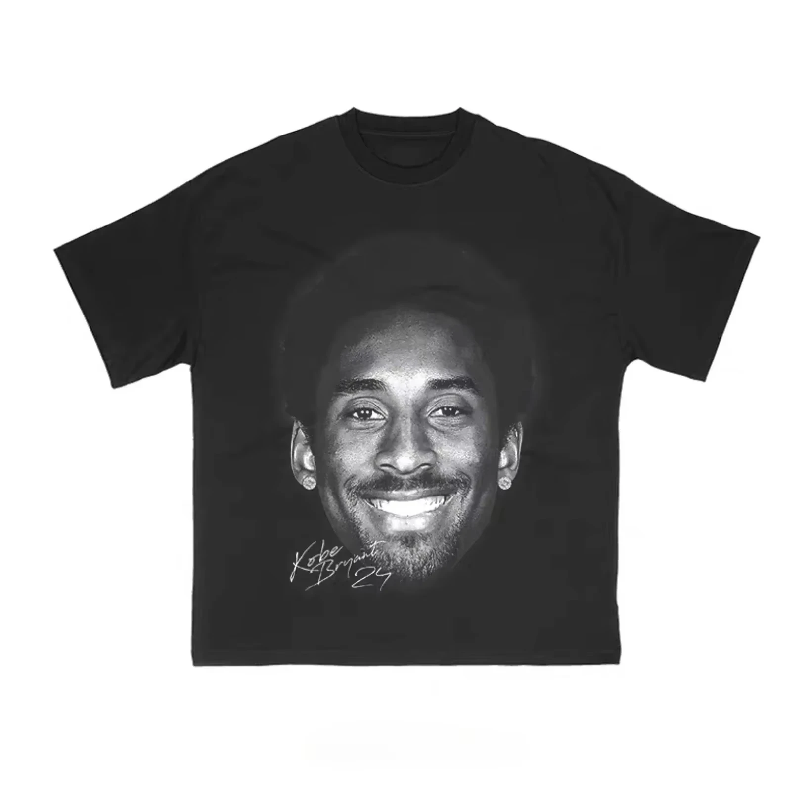 Summer Men Cotton T-shirts Streetwear Quality Basketball Kobe Bryant Graphics Printed Loose Oversized Tees Tops Men T Shirt image 2