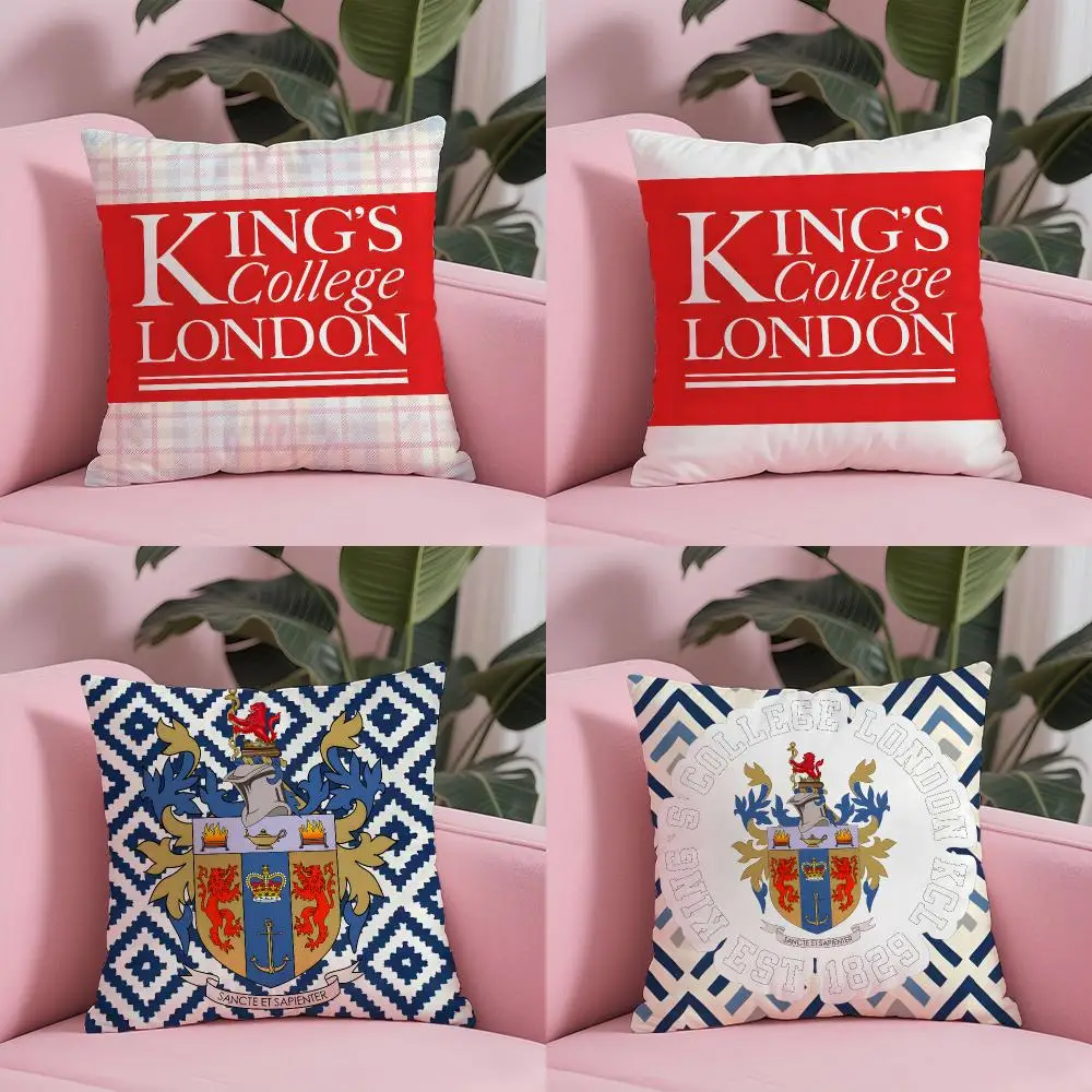 King's College London Cushion Cover Sofa Cushion Cover Personalized Gift Living Room Home Decor Pillow