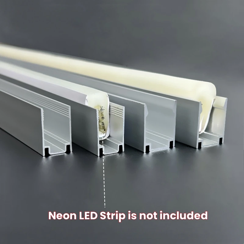 Surface Mounted Fixed Clip LED Aluminum Profile For Neon Silicone Rope Tube Channel Holder Linear Strip Light Buckle Accessories