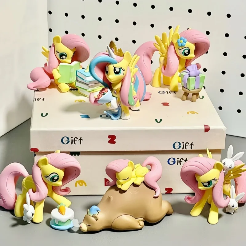 

New Genuine My Little Pony Fluttershy Sweet Diary Series Blind Box Ornament Action Figure Cartoon Collection Toy Birthday Gift