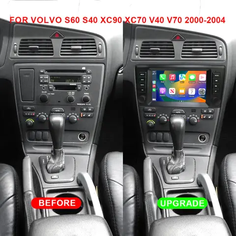 볼보 XC90 V70 V40 카플레이 S60 S40 XC70 2000-2004 OEM 차량용 라디오 멀티미디어 플레이어 GPS WIFI 4G FM 헤드 유닛용 CHSTEK 안드로이드 13
