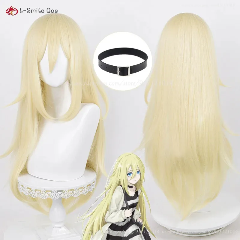 Candy 2025Anime Rachel Gardner Cosplay 75Cm Rambut Sintetis Tahan Panas Emas Muda Wig Ray Permainan Peran + Topi Wig