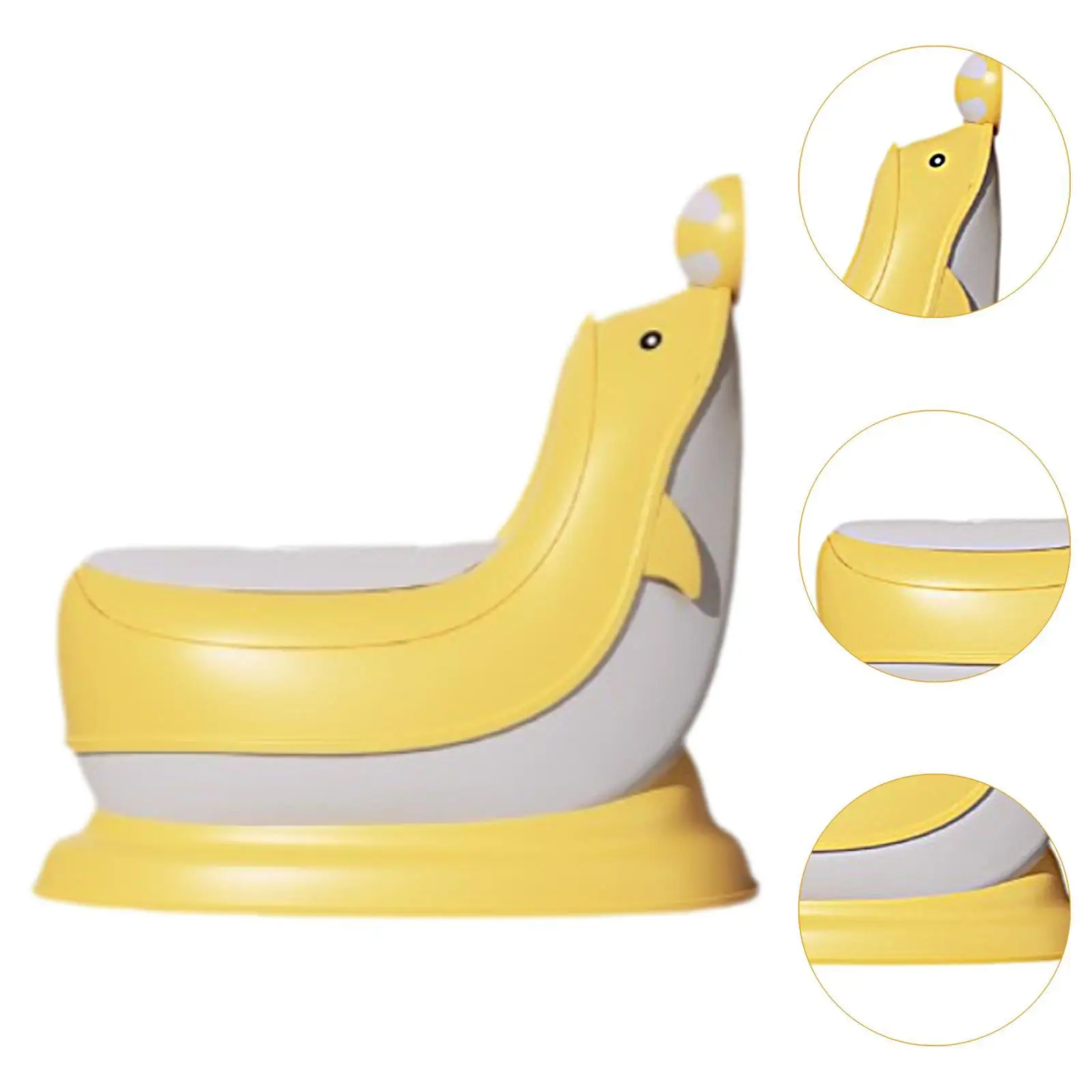 مرحاض تدريب على المرحاض غير قابل للانزلاق، مقعد تدريب منزلي واقعي معلق على الحائط، مقعد تدريب لطيف للرضع والأطفال أثناء السفر #5