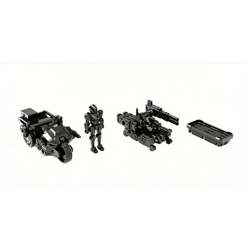 SHEIK MAINLAND 3 Sets/box 3MIN PROJECT Reconnaissance Team 1/60 Scale Assembly Model Kit ABS Material Hobby Military Robot