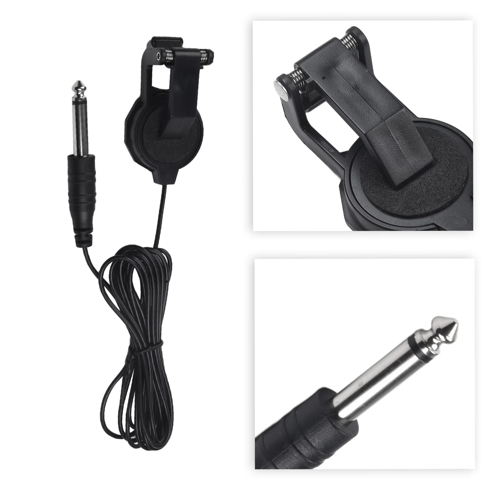 Recording Device Size As Picture Shown Audio Clip On Pickup Direct Contact Sound Capture Easy Installation Removable Pickup