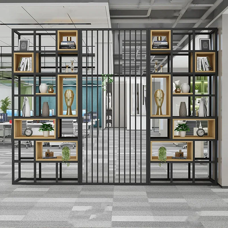v*-Standing Interior Bookcases Library Office Floor Display Designs Metal Bookcases Storage Cube Livros Unique Furniture.