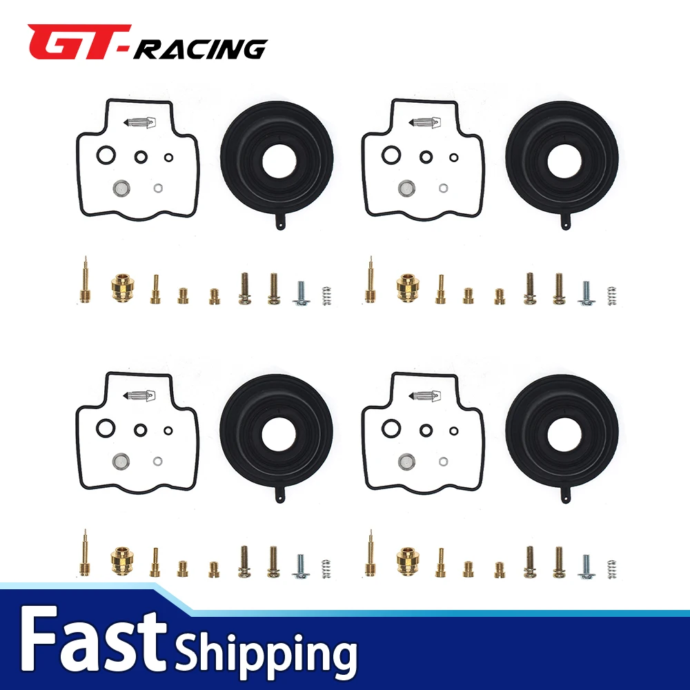 

4X For Kawasaki ZX1100 C1-C4 ZZR1100 D1 -D5 1991-1997 Carburetor Service Kit Diaphragm Float