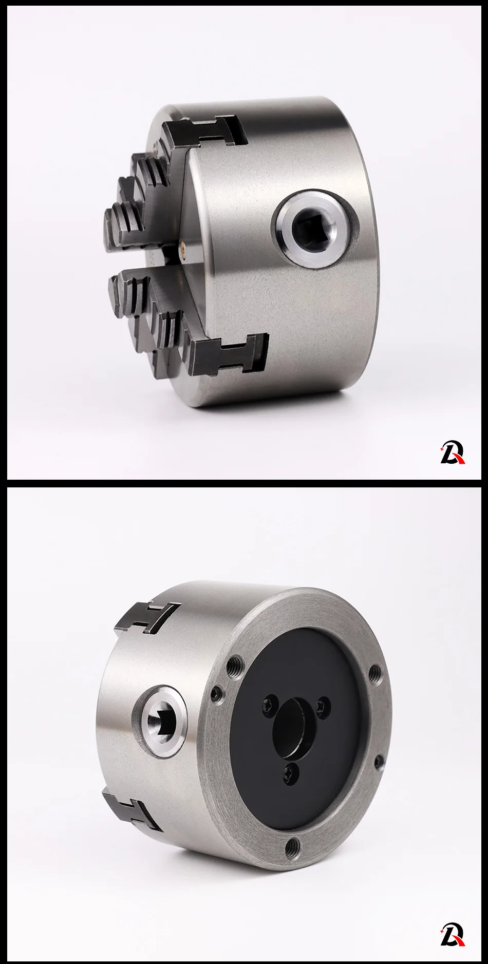 K12-100 4-Backen-selbstzentrierende 100 mm (3,94 Fuß) Drehmaschine, manuelles Scrollfutter für Mini-Mechanik-Drehmaschine für die Holzbearbeitung – Detail 4