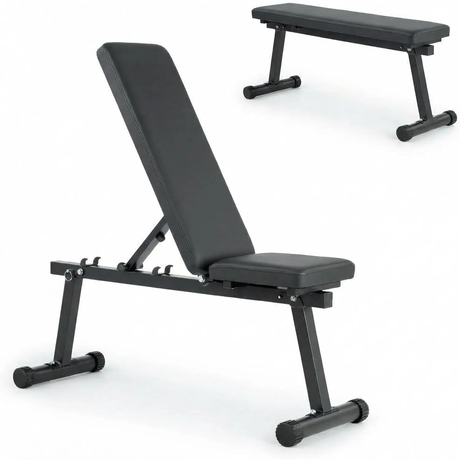

Weight Bench, Foldable Flat Incline Decline Workout Bench & All-in-One Home Gym Training Station, Multi-Style & Weigh