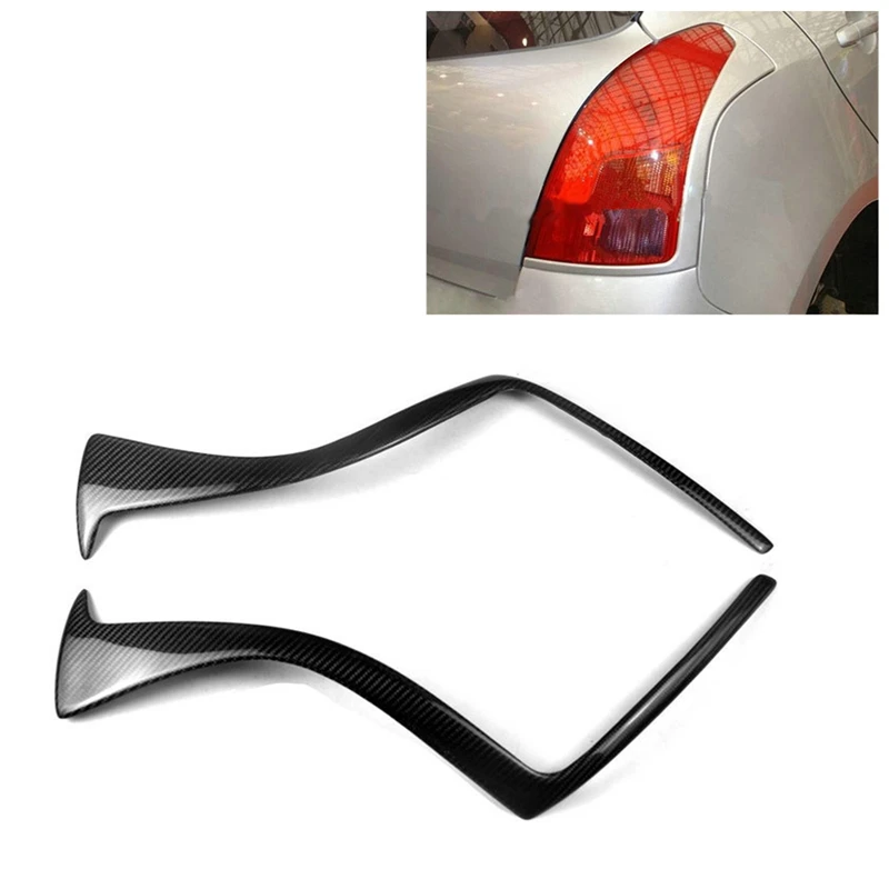 

Углеродное волокно для 2005-2011 Suzuki Swift Задний Свет Брови Веки Покрытие ресниц задний свет наклейка