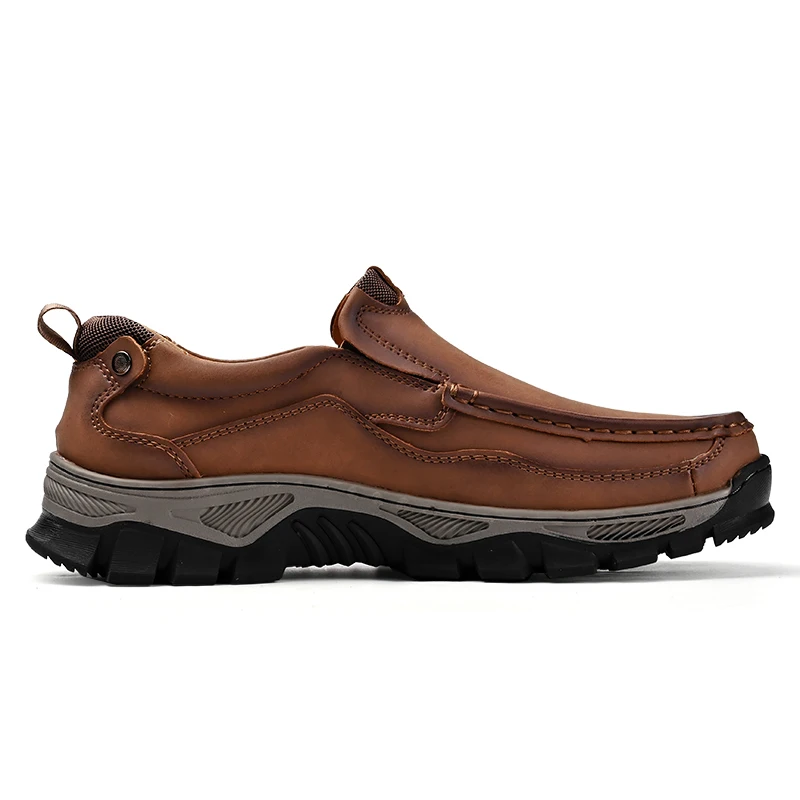 Slip On Mens Leather Shoes Loafers Oxfords Outdoor Casual Mocassin Homme Mocasines Hombre Big Size 48 49 50