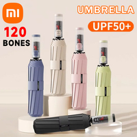 Xiaomi 120 Ribs Umbrella Fully Automatic Umbrella Rain Shine Double Large Folding Sun UV Protection Anti-Rebound Umbrellas