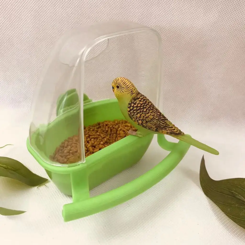 1 Pcs High Quality Bird Cage Feeder Parrot Water Hanging Bowl Parakeet Feeder Box Plastic Food Container Pet Supplies