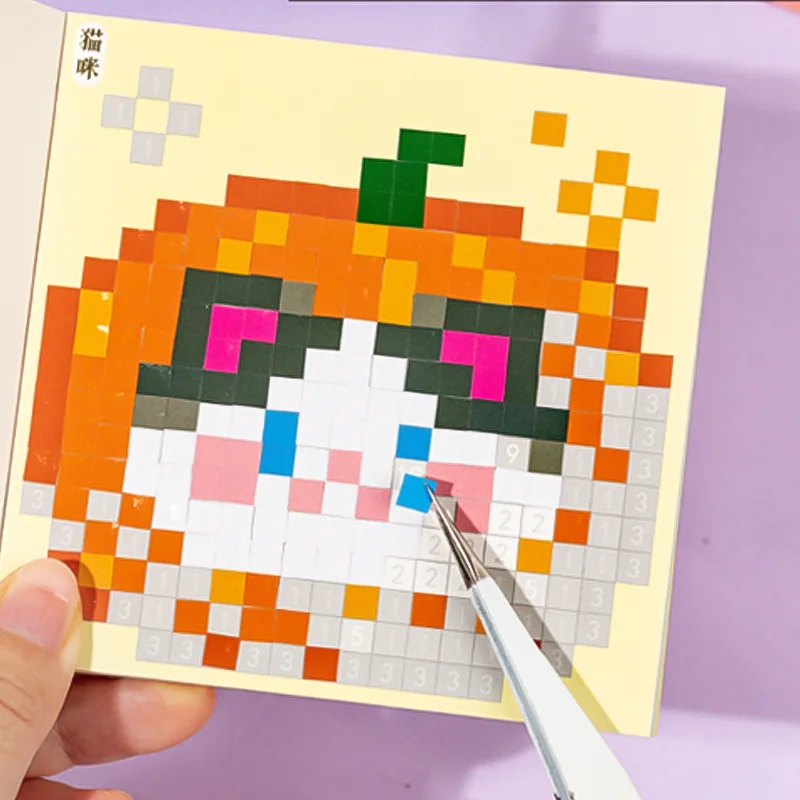 24 قطعة بكسل قصة 2.0 Perler حبة المشهد ملصقات DIY بها بنفسك سكرابوكينغ لمجلة ألبوم الألبان ديكور كتيب الكولاج الحرفية ملصق #5