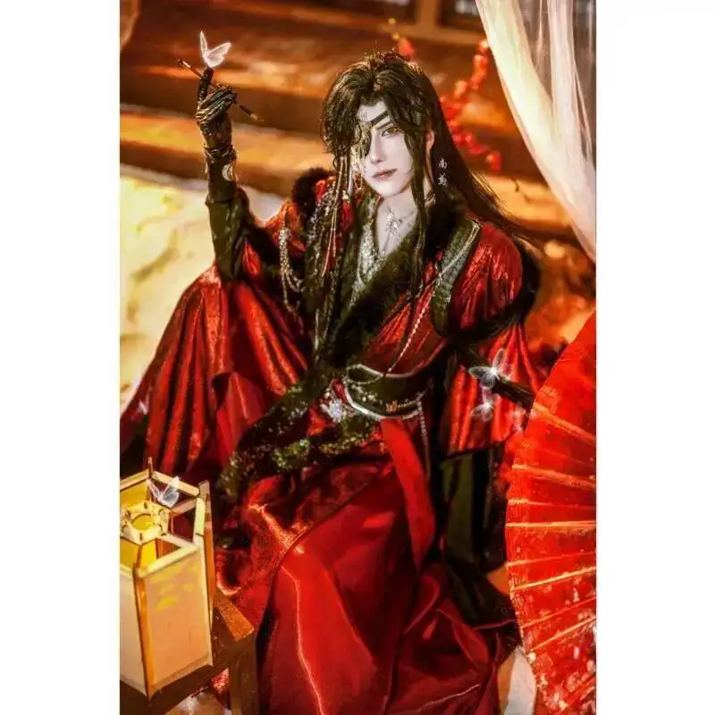 Costumes Adult Halloween Suit Anime Full Set Tian Guan Chi Fu Hua Cheng Ghost King 2.0 Gorgeous Edition Cosplay Ancient