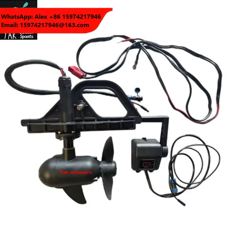 Yak 2026 New Aluminum Fishing Kayak Electric Outboard Motor 12V/24V Hybrid Brushless 55LBS-65LBS Infinitely Variable Speeds