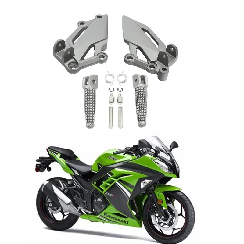 For Kawasaki Ninja 300 EX300 2013-2017 Motorcycle Parts Acsessories Front Foot Peg Footrest Bracket