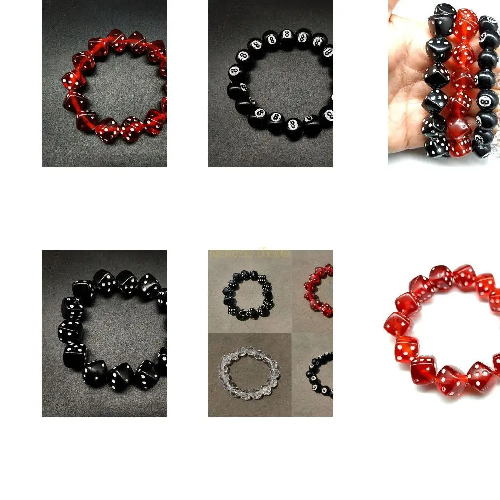 31BF الموضة أكريليك الزهر حبات سوار ملونة أكريليك أكريليك محظوظ المجوهرات الهدايا المفاجئة للعائلات