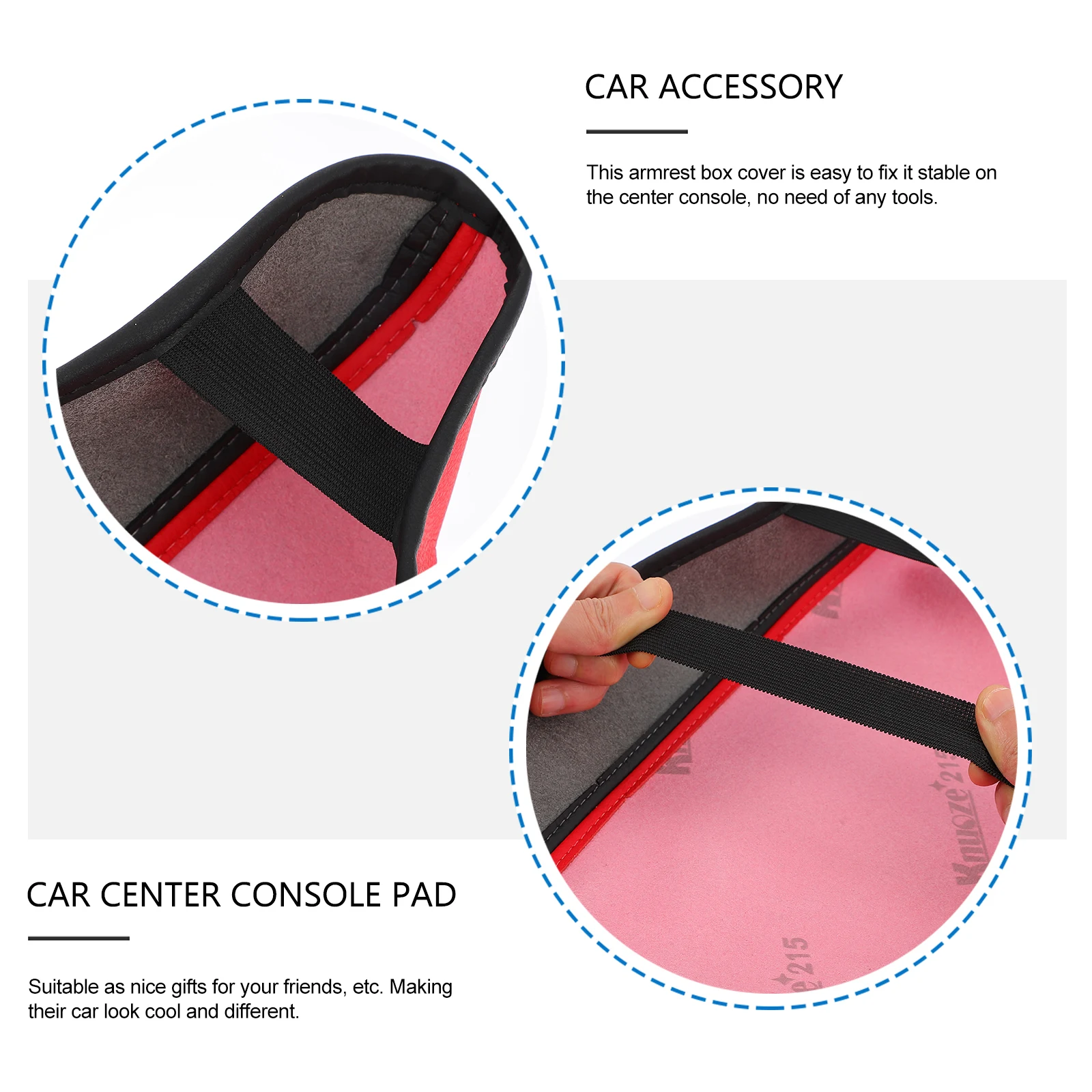 

1pc Universal Fit Car Armrest Cover Center Console Protector Microfiber Auto Accessories Seat Console Pad for Cars SUVs